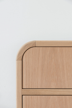 NATHAN - Rectangular oak bedside table with drawers by DOM Edizioni - view 3